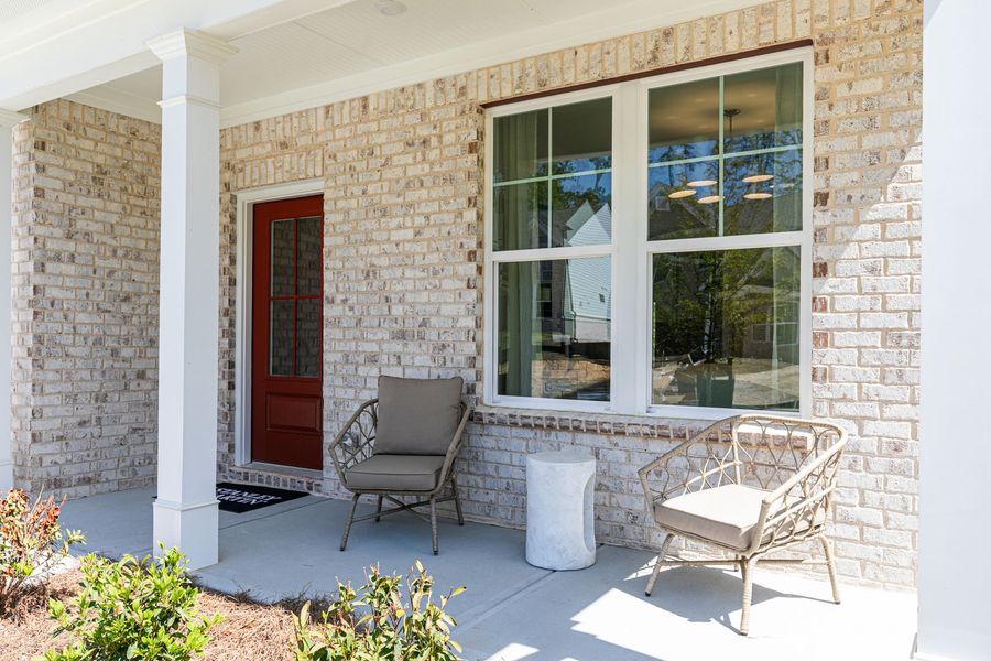 Representative exterior details of a home built from the The Kershaw by Stanley Martin Homes in Riverside Ridge, Lawrenceville (Image 129).
