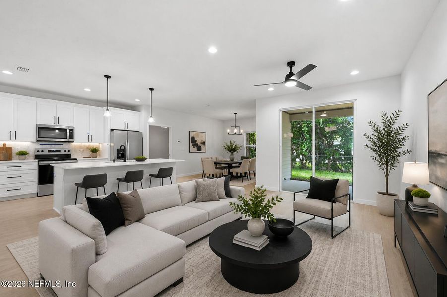 Furnished interior view inside a new home in , Jacksonville (Image 8).