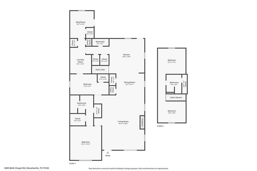 2D floor plan layout of this home in , Waxahachie, TX (Image 3). 2D floor plan layout of this home in , Waxahachie, TX (Image 3).