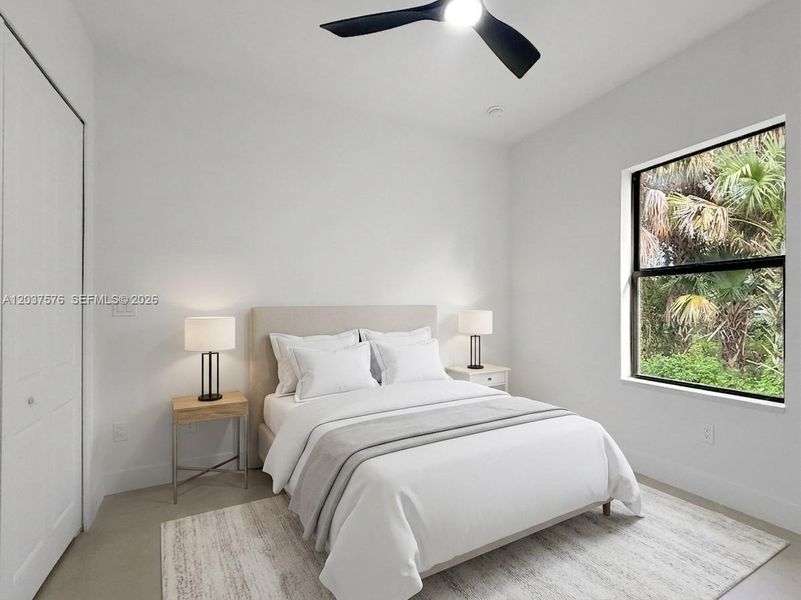 Virtual Staged Bedroom