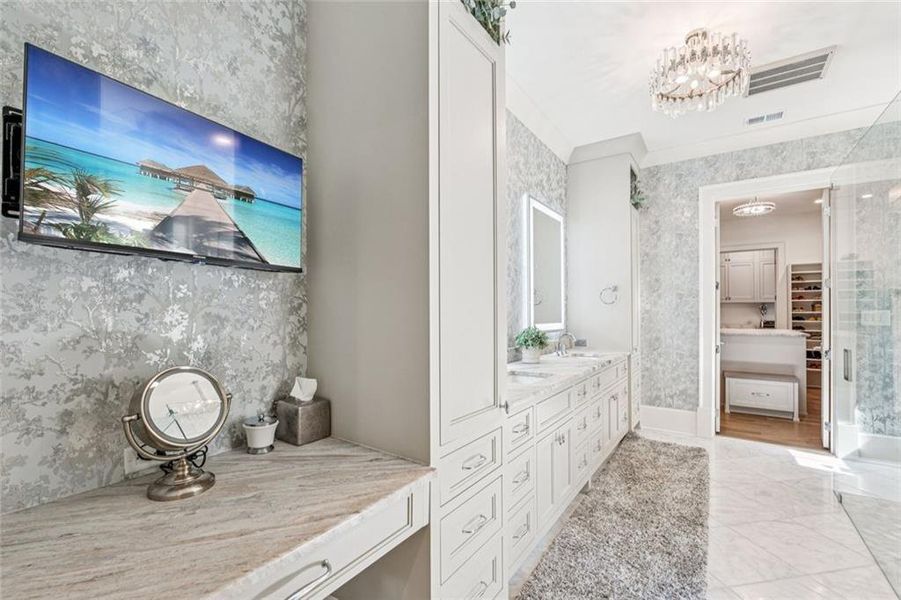 Furnished interior view inside a new home in , Alpharetta (Image 19).