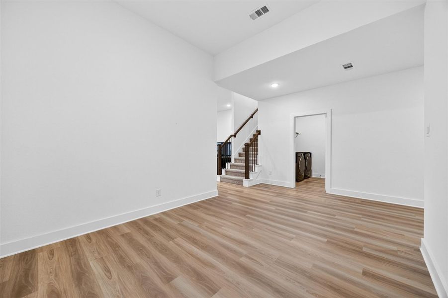 Spacious, unfurnished interior of a new home in Marvida, Cypress (Image 41). Spacious, unfurnished interior of a new home in Marvida, Cypress (Image 41).