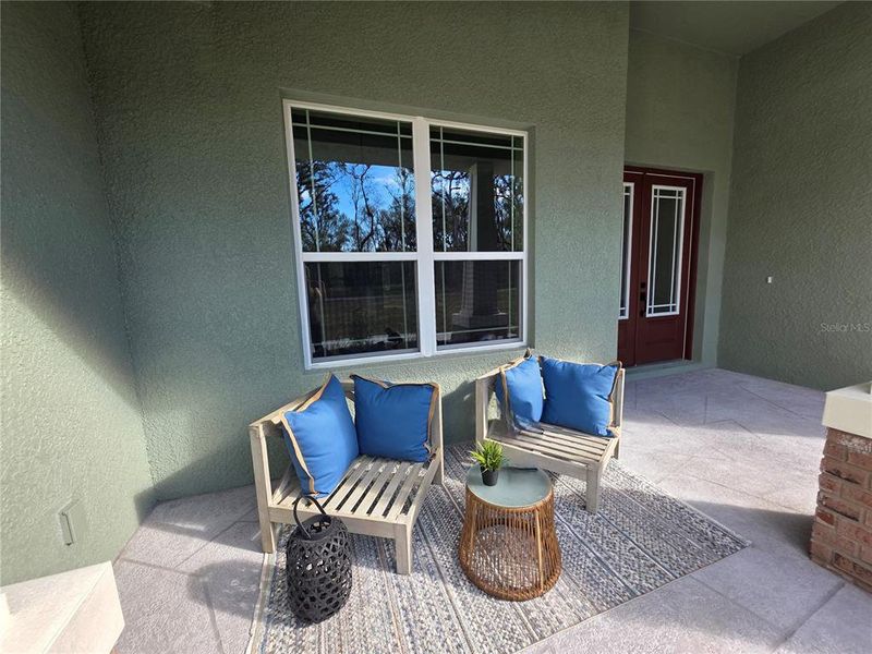 Exterior details and patio area of a home in , Brooksville (Image 4).