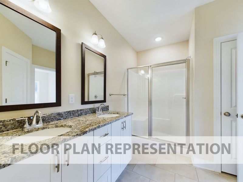 Primary Bathroom 2 | The 1575 Plan by Ivey Homes Primary Bathroom 2 | The 1575 Plan by Ivey Homes