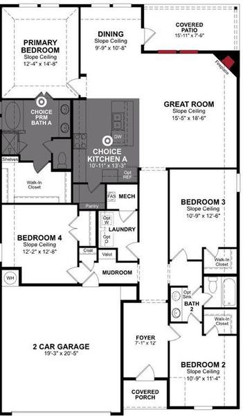 Beazer Homes Villages Hurricane Teton plan