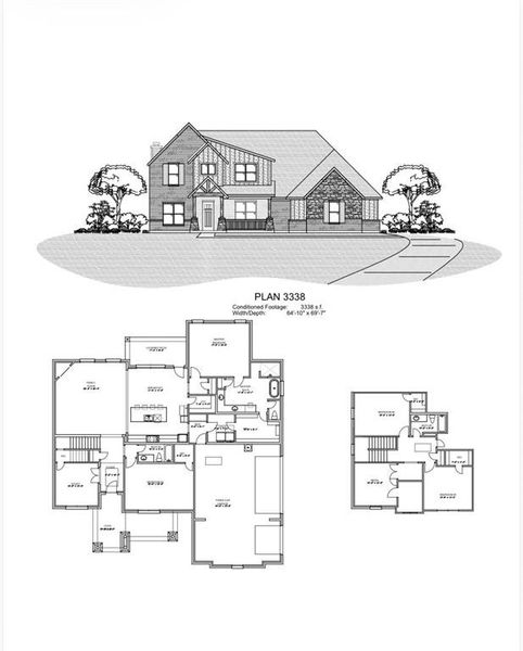 2D floor plan layout of this home in , Waxahachie, TX (Image 5).