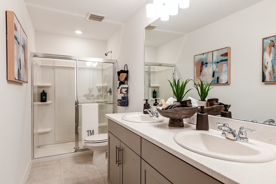 Furnished interior view inside a new home in The Townhomes at Azario Lakewood Ranch, Bradenton (Image 25).