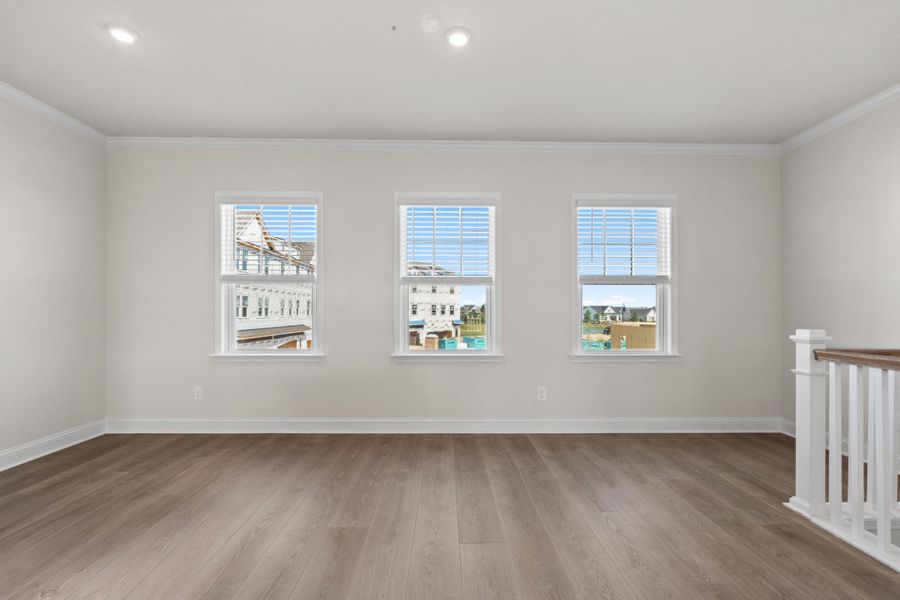 Spacious, unfurnished interior of a new home in Lakeside Townes at Riverlights, Wilmington (Image 26). Spacious, unfurnished interior of a new home in Lakeside Townes at Riverlights, Wilmington (Image 26).