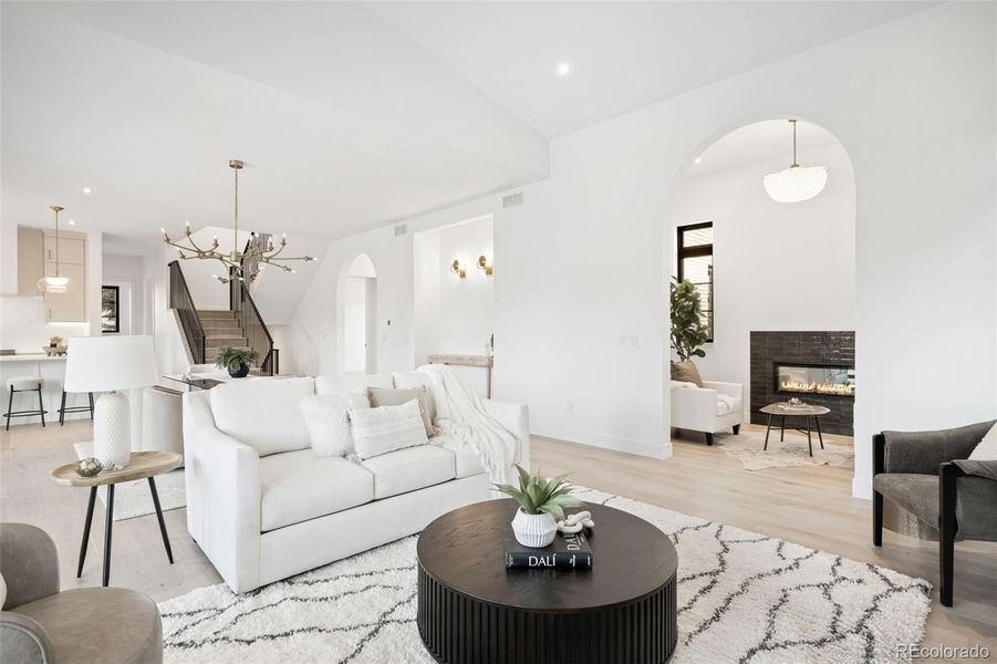 Furnished interior view inside a new home in , Denver (Image 15).