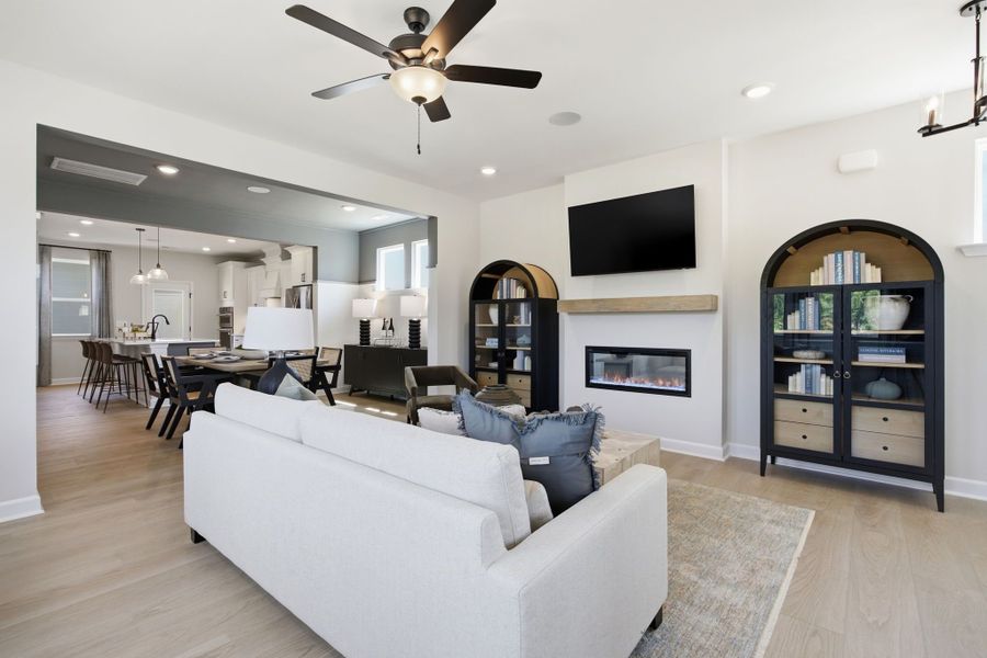 Representative furnished interior of a home built from the The Burke C by Davidson Homes LLC in Forestville Yard, Knightdale (Image 8).