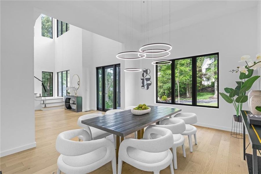 Furnished interior view inside a new home in , Atlanta (Image 33).