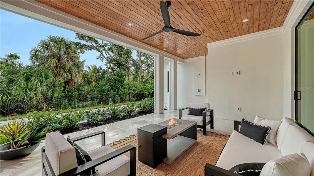 Exterior details and patio area of a home in , Sarasota (Image 26).