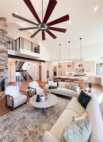 Furnished interior view inside a new home in , Evergreen (Image 7).