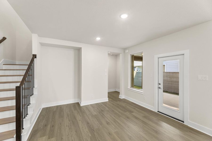 Spacious, unfurnished interior of a new home in Terrace Collection at Harvest, Argyle (Image 15). Spacious, unfurnished interior of a new home in Terrace Collection at Harvest, Argyle (Image 15).