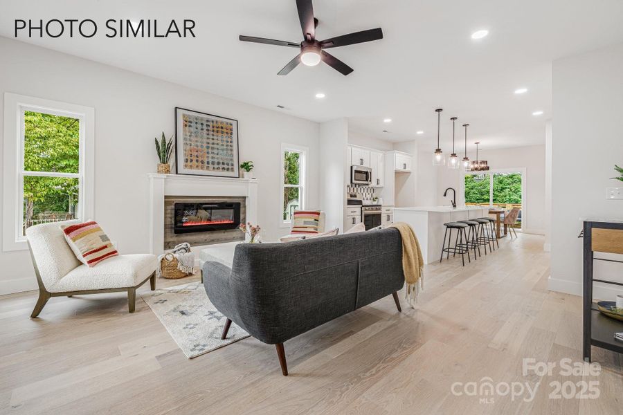 Furnished interior view inside a new home in , Asheville (Image 16).