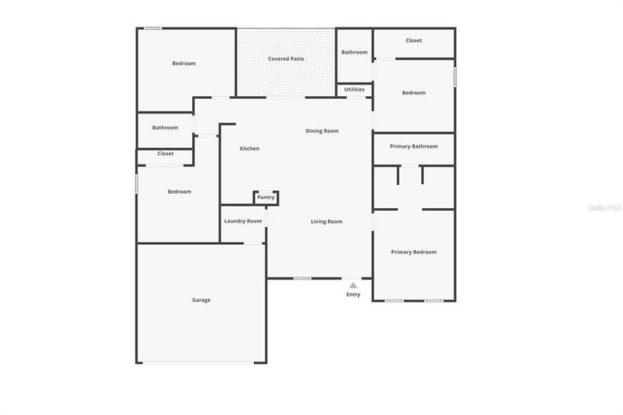 2D floor plan layout of this home in , North Port, FL (Image 4).
