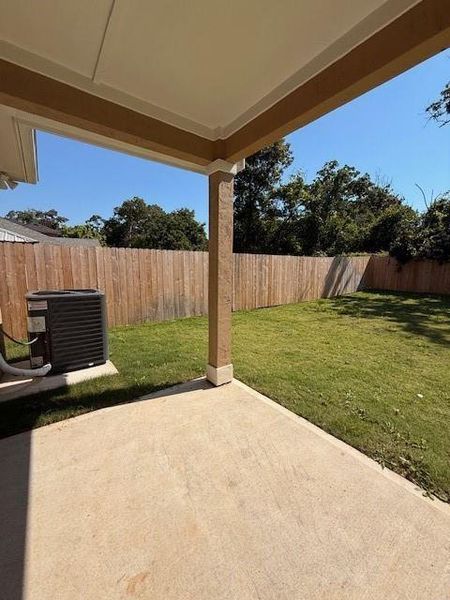 Exterior details and patio area of a home in , Willis (Image 22).