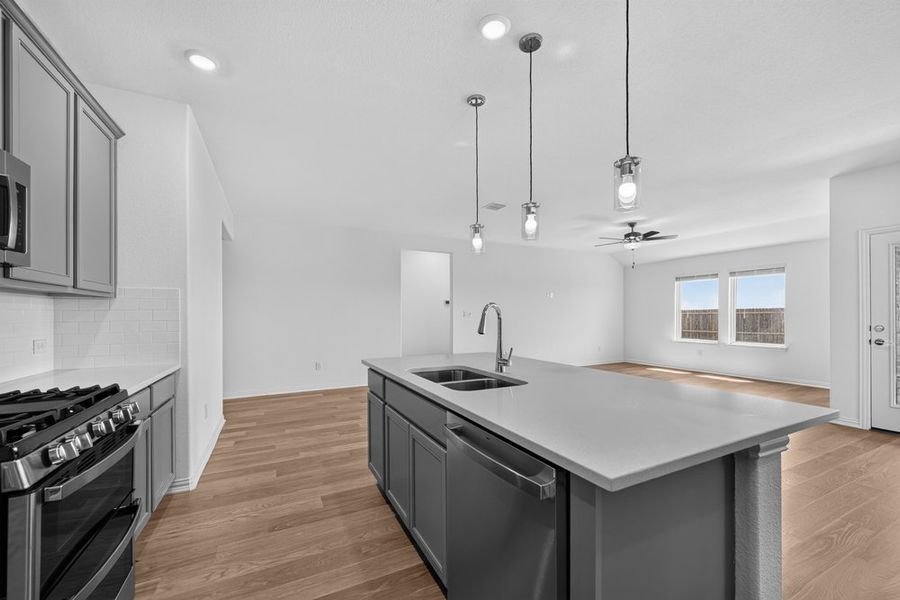 Furnished interior view inside a new home in Parks at Foster Crossing, Anna (Image 9).