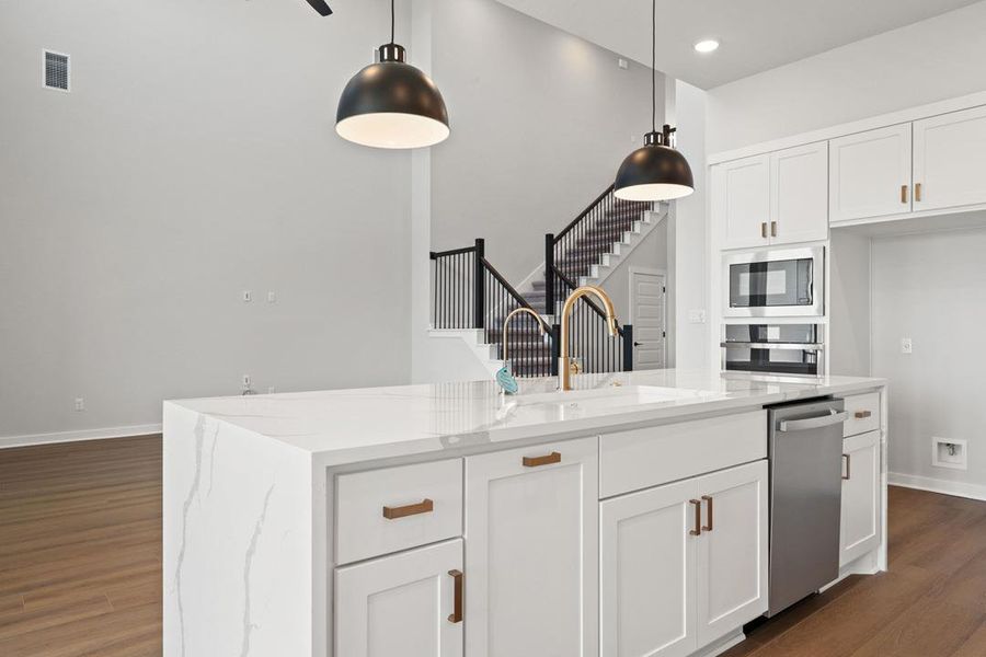 Furnished interior view inside a new home in Lariat, Liberty Hill (Image 9).
