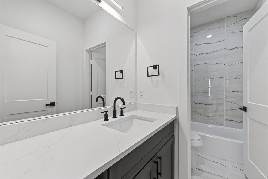 Furnished interior view inside a new home in , Houston (Image 13).