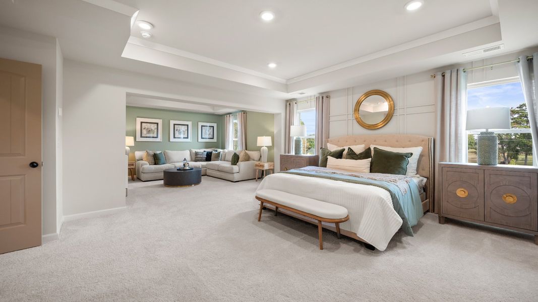 Representative furnished interior of a home built from the Clarity by DRB Homes in Adagio, Dacula (Image 14).