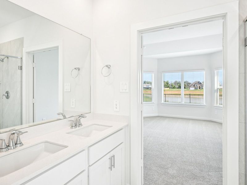 Furnished interior view inside a new home in Stewart's Ranch, Conroe (Image 10).
