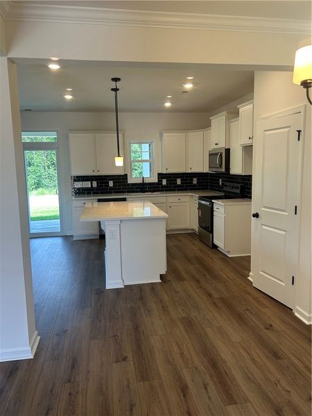 A well-appointed kitchen showcasing elegant white A well-appointed kitchen showcasing elegant white