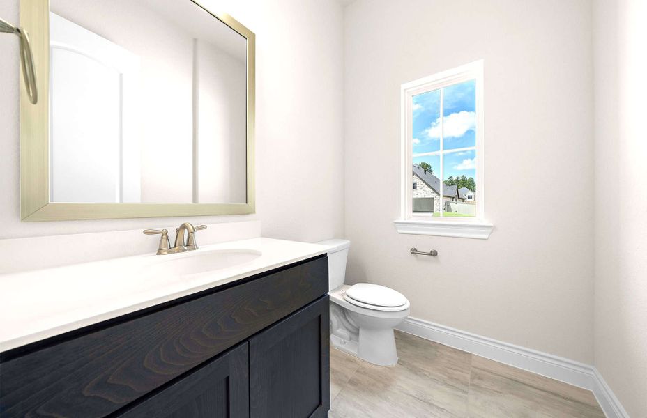 Representative furnished interior of a home built from the 2855AU by Ravenna Homes in Audubon 60′, Magnolia (Image 12).
