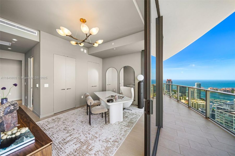 Furnished interior view inside a new home in , Miami Beach (Image 75).