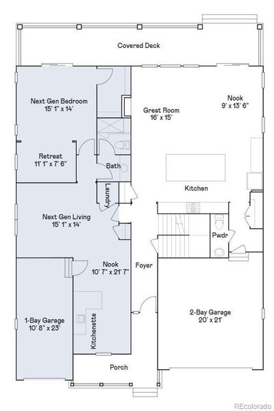 2D floor plan layout of this home in Sunset Village: The Grand Collection, Erie, CO (Image 2). 2D floor plan layout of this home in Sunset Village: The Grand Collection, Erie, CO (Image 2).