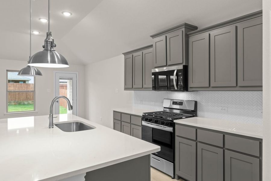 Representative exterior photo of a completed home built from the Lexington by Impression Homes in Baker Farms, Cleburne, TX (Image 9).