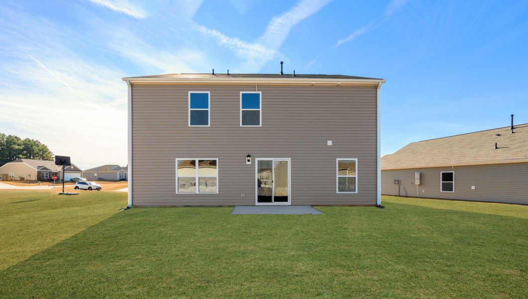 Exterior details and patio area of a home in Lightwood Cottages, Moore (Image 21). Exterior details and patio area of a home in Lightwood Cottages, Moore (Image 21).