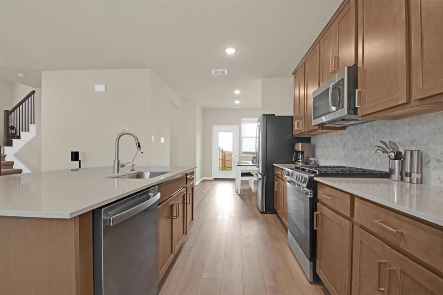 Furnished interior view inside a new home in Lariat, Liberty Hill (Image 11).