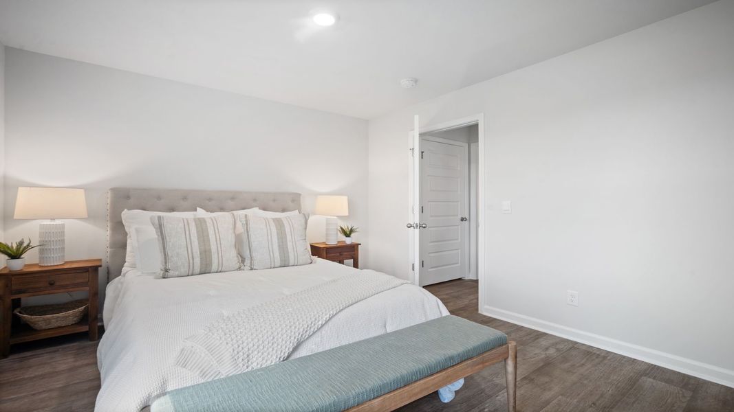 Furnished interior view inside a new home in The Groves at Bees Creek, Ridgeland (Image 25).