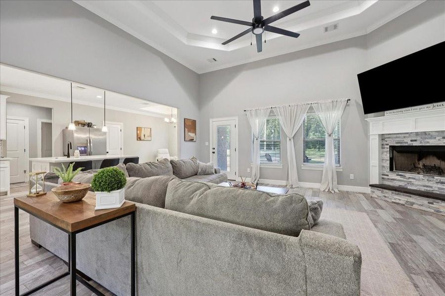 Furnished interior view inside a new home in , Orange (Image 7). Furnished interior view inside a new home in , Orange (Image 7).