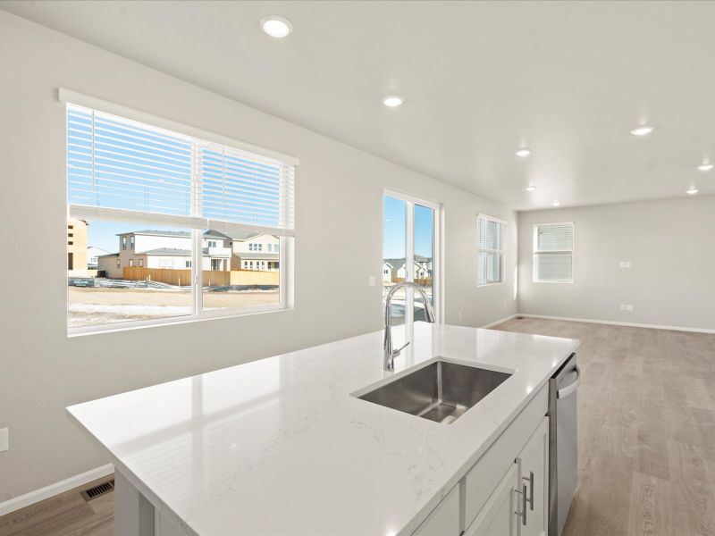 Furnished interior view inside a new home in Poudre Heights: The Lakes Collection, Windsor (Image 4).
