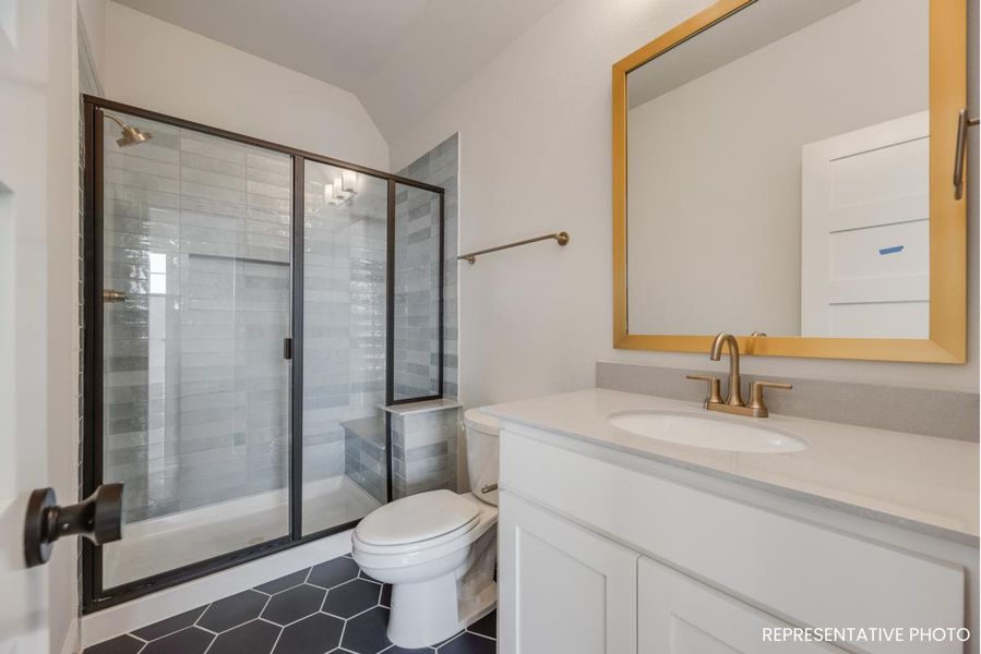 Representative furnished interior of a home built from the Hampton III by Grand Homes in Whitestone Estates, Parker (Image 15).