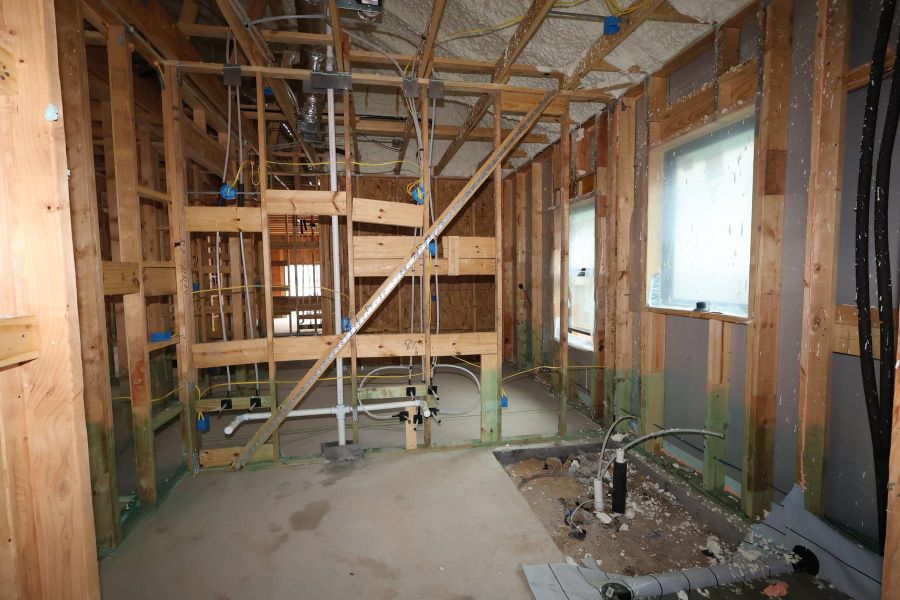 In-progress construction of a new home in Riceland 50’ Front Load Homesites, Mont Belvieu, TX (Image 4).