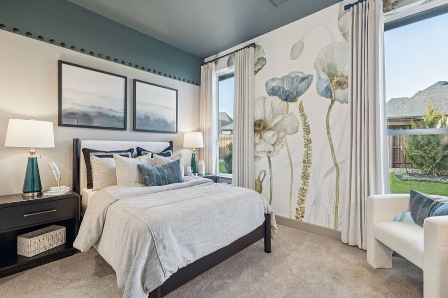 Furnished interior view inside a new home in Trinity Falls, McKinney (Image 10).