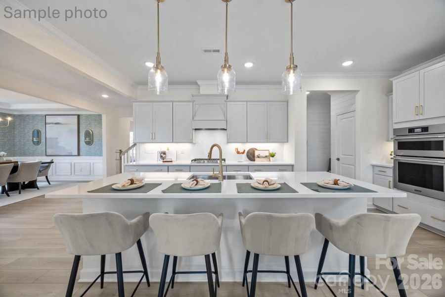 Furnished interior view inside a new home in Enclave at Belmont, Belmont (Image 4).