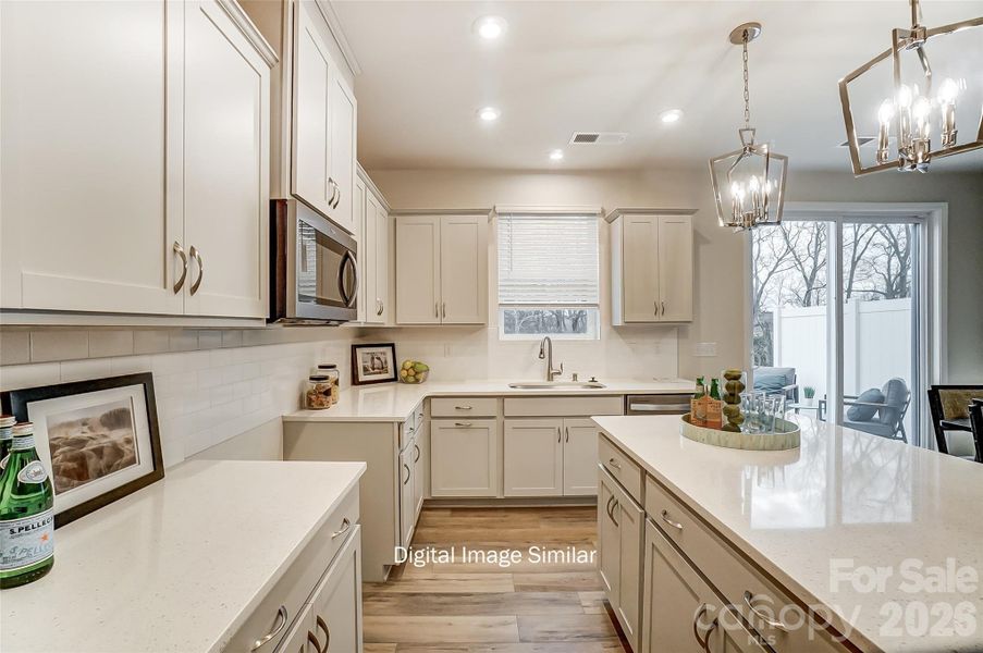 Furnished interior view inside a new home in Bailey Run, Charlotte (Image 7).