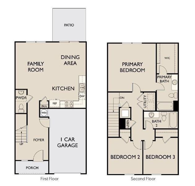 2D floor plan layout of this home in Rivington Walk, Winder, GA (Image 2). 2D floor plan layout of this home in Rivington Walk, Winder, GA (Image 2).