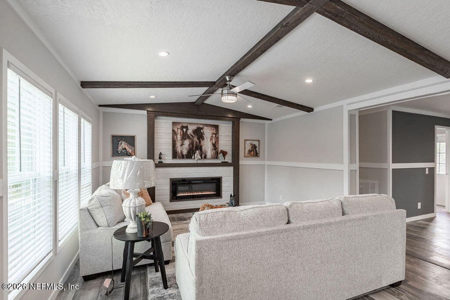 Furnished interior view inside a new home in , Florahome (Image 6).