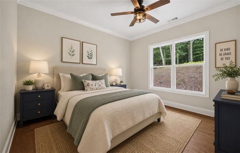 Furnished interior view inside a new home in , Hoschton (Image 8).