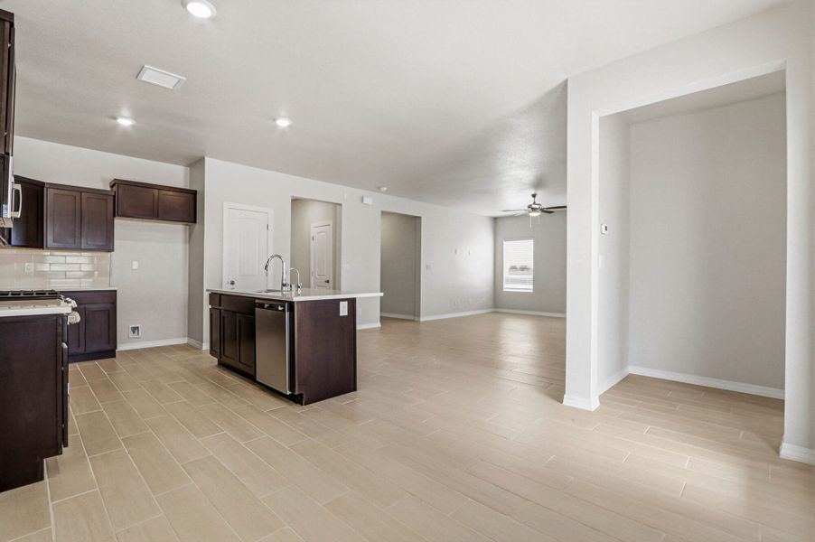 Representative furnished interior of a home built from the Poppy by View Homes in Paseos Del Este, El Paso (Image 10).