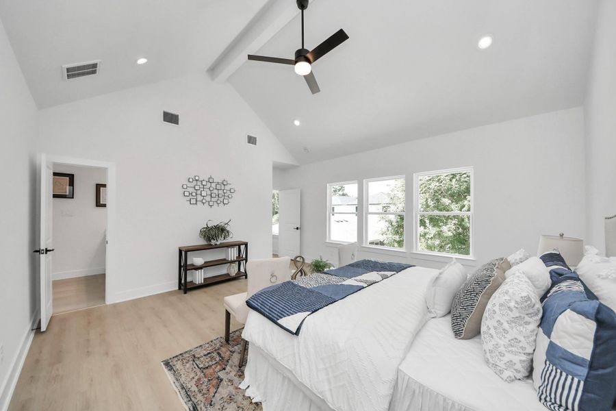 Furnished interior view inside a new home in , Houston (Image 8).