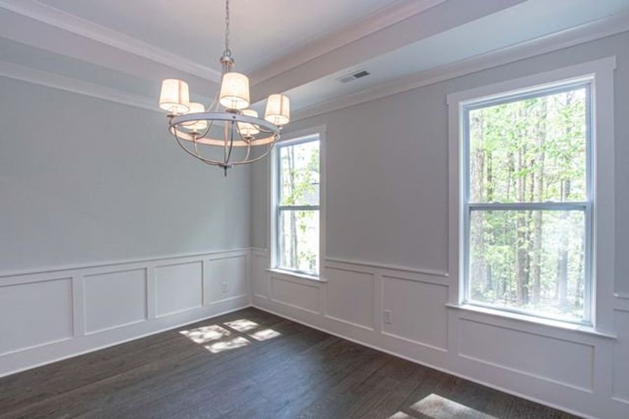 Representative unfurnished interior of a home built from the Atkinson by True Homes in Edgewater - Harbor Pointe, Lancaster (Image 17).