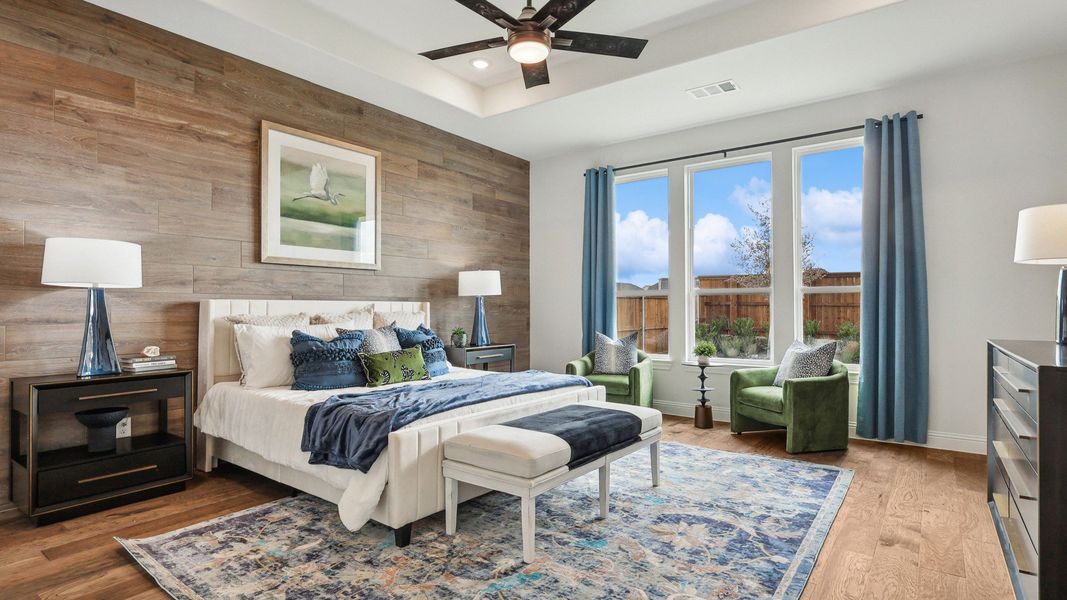 Representative furnished interior of a home built from the Cornell by Brightland Homes in Green Meadows Premier, Celina (Image 14).