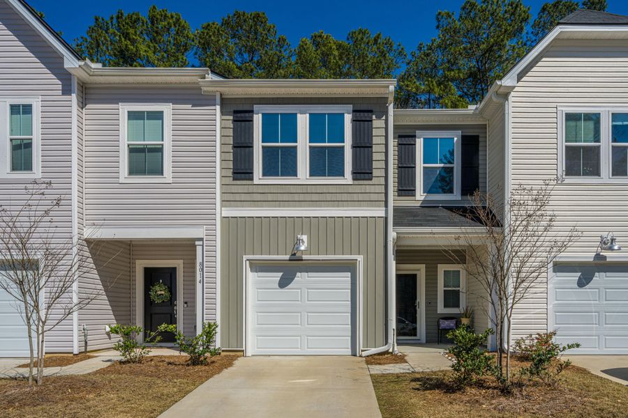 Front exterior of a new home in , Charleston, SC, highlighting curb appeal (Image 1). Front exterior of a new home in , Charleston, SC, highlighting curb appeal (Image 1).