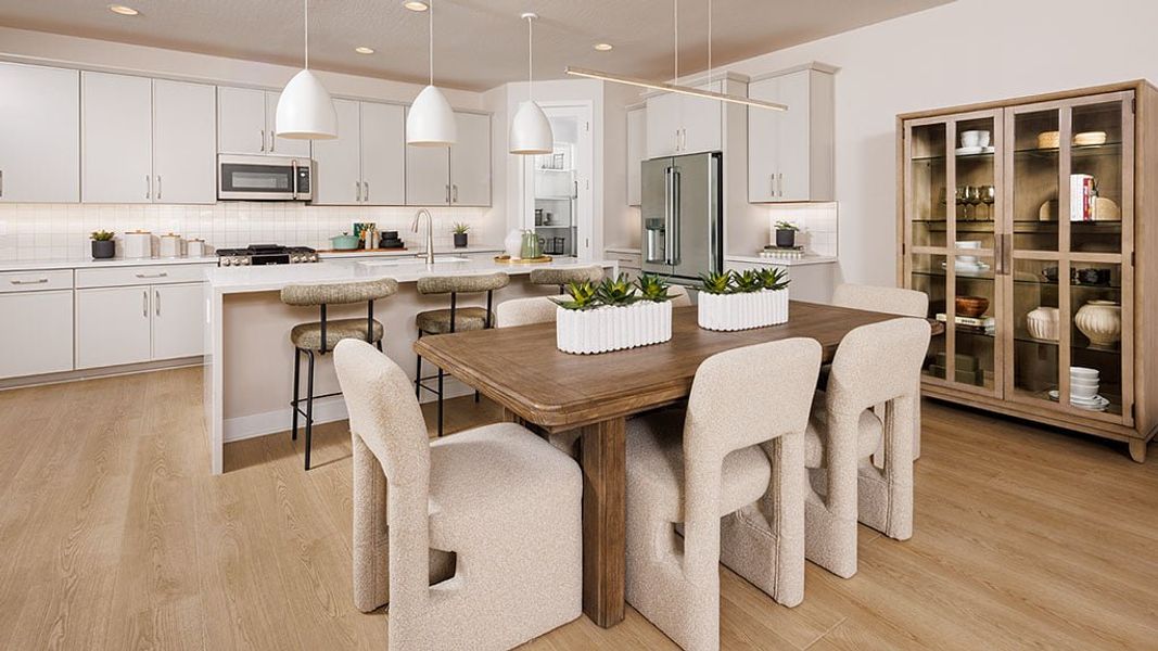 Representative furnished interior of a home built from the Compass by Taylor Morrison in Salero Journey Collection, Phoenix (Image 8). Representative furnished interior of a home built from the Compass by Taylor Morrison in Salero Journey Collection, Phoenix (Image 8).